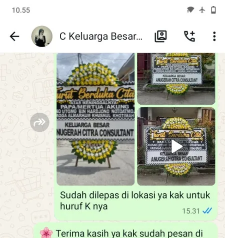 Pengiriman Papan Bunga Duka Manggarai Timur